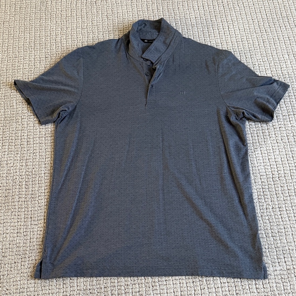 Travis Mathew Dark Gray Polo Shirt